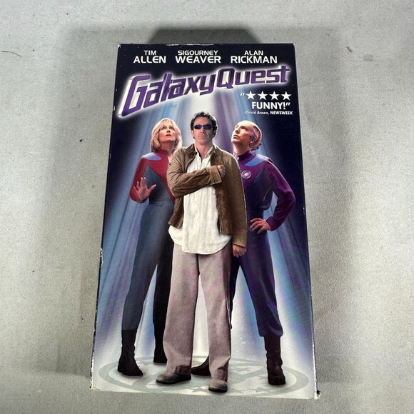 Galaxy Quest VHS Tim Allen Sigourney Weaver Alan Rickman DreamWorks Home - Picture 1 of 3